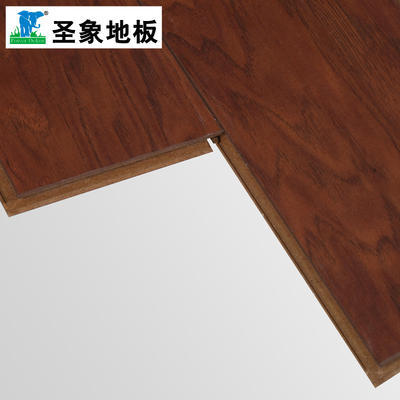 圣象經典紅調手抓紋可地熱11MM厚強化復合木地板